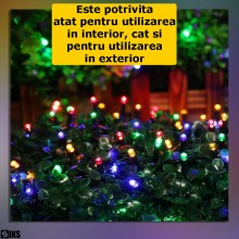 Instalatie De Craciun Liniara Solara SIKS, 30 Metri, 310 Led-uri, De Exterior, Incarcare Panou Solar, Tip Sir, 8 Jocuri De Lu... Instalatie De Craciun Liniara Solara SIKS, 30 Metri, 310 Led-uri, De Exterior, Incarcare Panou Solar, Tip Sir, 8 Jocuri De Lu...