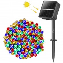 Instalatie De Craciun Liniara Solara SIKS, 30 Metri, 310 Led-uri, De Exterior, Incarcare Panou Solar, Tip Sir, 8 Jocuri De Lu...