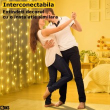 Instalatie De Craciun SIKS Tip Plasa Franjuri 3 x 2 Metri, 416 Led-uri, Pentru Casa, Perdea, Foisor, Geam, Cu Jocuri De Lumin... Instalatie De Craciun SIKS Tip Plasa Franjuri 3 x 2 Metri, 416 Led-uri, Pentru Casa, Perdea, Foisor, Geam, Cu Jocuri De Lumin...