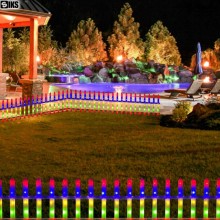 Gard Decorativ SIKS Cu Led-uri Pentru Interior Sau Exterior, Interconectabil, Model Drept, 8 Moduri De Iluminare, 3m Lungime,...
