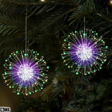 Instalatie De Craciun SIKS Tip Focuri De Artificii Decorative Cu 10 Artificii, 750 Led-uri Interconectabila, 8 Moduri De Ilum...