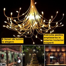 Instalatie De Craciun SIKS Tip Focuri De Artificii Decorative Cu 10 Artificii, 750 Led-uri Interconectabila, 8 Moduri De Ilum... Instalatie De Craciun SIKS Tip Focuri De Artificii Decorative Cu 10 Artificii, 750 Led-uri Interconectabila, 8 Moduri De Ilum...