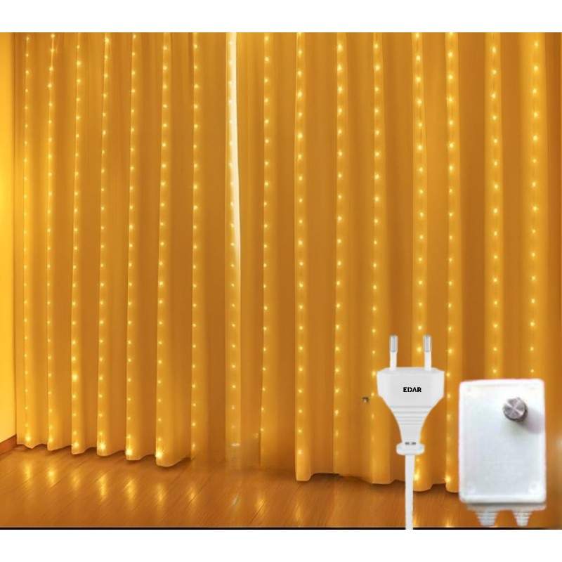 Instalatie LED de Craciun EDAR, Franjuri Luminoase Tip Plasa 3m x 2m, Control Iluminare, Interconectabila, Fir Transparent, D... Instalatie LED de Craciun EDAR, Franjuri Luminoase Tip Plasa 3m x 2m, Control Iluminare, Interconectabila, Fir Transparent, D...
