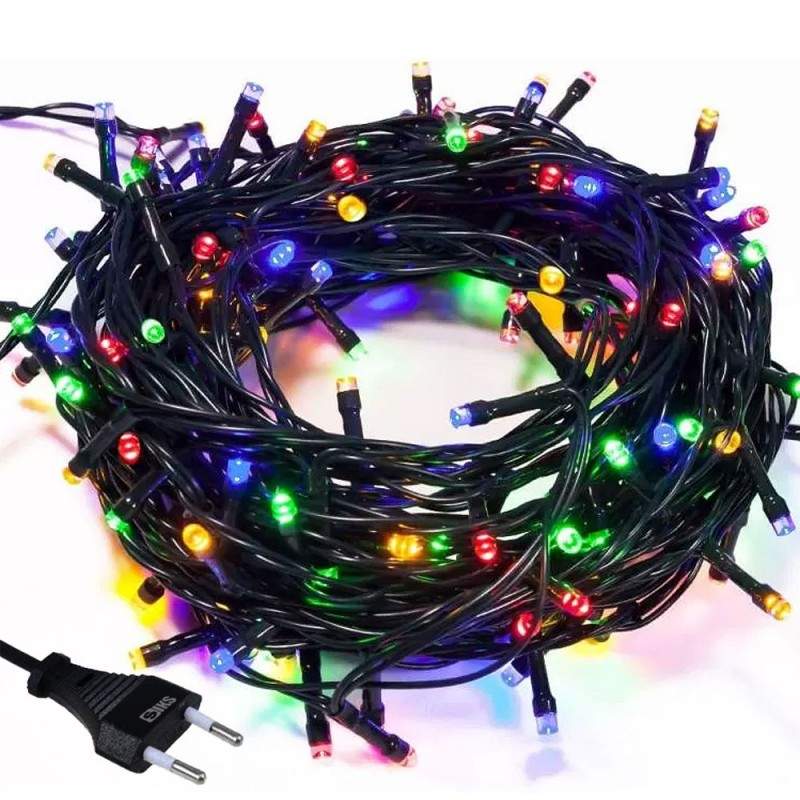Instalatie De Craciun Liniara SIKS Pentru Brad, 400 Led, 32 Metri, 8 Jocuri De Lumini, Fir Negru, Pentru Casa / Interior, Mul... Instalatie De Craciun Liniara SIKS Pentru Brad, 400 Led, 32 Metri, 8 Jocuri De Lumini, Fir Negru, Pentru Casa / Interior, Mul...