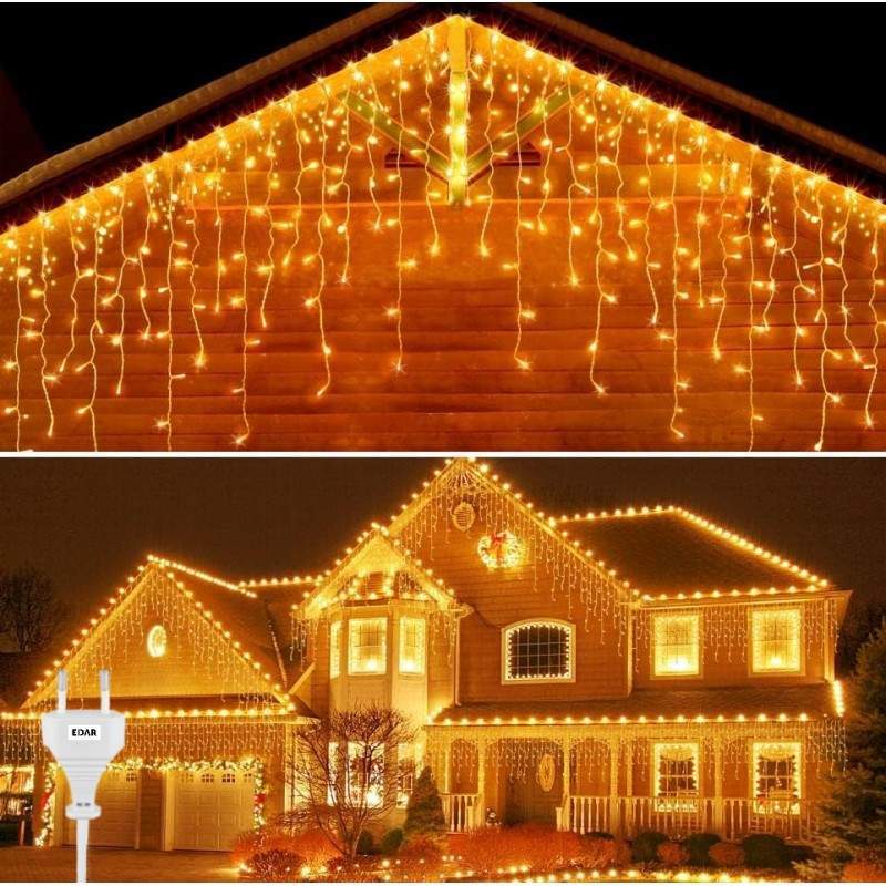 Instalatie De Craciun EDAR Model Turturi, 12 m, 300 Led-uri, Cu 8 Jocuri De Lumini, Franjuri, Efect Flash, Pentru Exterior/In... Instalatie De Craciun EDAR Model Turturi, 12 m, 300 Led-uri, Cu 8 Jocuri De Lumini, Franjuri, Efect Flash, Pentru Exterior/In...