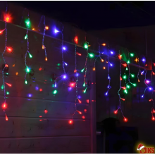 Instalatie Craciun Tip Turturi/Franjuri SIKS, 12 Metri, 300 Led-uri, Pentru Casa / Gradina / Gard, Cu 8 Jocuri De Lumini, Efe...