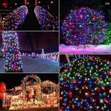 Instalatie Liniara de Craciun EDAR, 32 m, 400 LED-uri Multicolore, 8 Jocuri de Lumini, Pentru Brad si Exterior, Fir Negru, Al... Instalatie Liniara de Craciun EDAR, 32 m, 400 LED-uri Multicolore, 8 Jocuri de Lumini, Pentru Brad si Exterior, Fir Negru, Al...