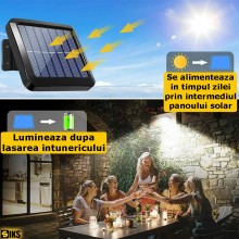 Lampa Solara LED De Exterior SIKS, Cu Telecomanda, Ajustabila, 120 COB LED, Senzor De Miscare Si Lumina, Baterie Inclusa 1200... Lampa Solara LED De Exterior SIKS, Cu Telecomanda, Ajustabila, 120 COB LED, Senzor De Miscare Si Lumina, Baterie Inclusa 1200...