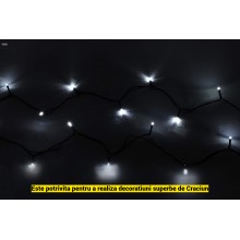 Instalatie Liniara de Craciun EDAR, 32 m, 400 LED Alb Rece, 8 Jocuri de Lumini, Pentru Brad si Exterior, Fir Negru, Alimentar... Instalatie Liniara de Craciun EDAR, 32 m, 400 LED Alb Rece, 8 Jocuri de Lumini, Pentru Brad si Exterior, Fir Negru, Alimentar...