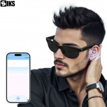 Ochelari De Soare SIKS Cu Muzica, Conexiune Bluetooth, Casti Cu Sunet HIFI, Vedere HD, Protectie UV, 2 Boxe, 3 Butoane, Negru