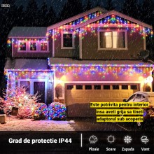 Instalatie De Craciun EDAR Model Turturi, 20 m, 430 Led-uri, Cu 8 Jocuri De Lumini, Franjuri, Pentru Exterior/Interior, Rezis... Instalatie De Craciun EDAR Model Turturi, 20 m, 430 Led-uri, Cu 8 Jocuri De Lumini, Franjuri, Pentru Exterior/Interior, Rezis...