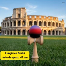 Kendama Profesionala EDAR Din lemn, Model X, Cu Bila Cauciucata Si Aderenta Rubber Grip, 18 cm, Joc de Indemanare si Coordona...