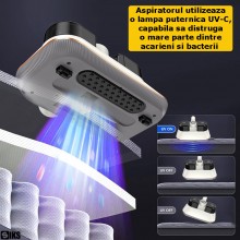 Aspirator Anti-Acarieni UV-C SIKS Cu Tehnologie Avansata, Filtrare HEPA, Putere Mare De Aspirare, Functioneaza Cu Ultrasunete... Aspirator Anti-Acarieni UV-C SIKS Cu Tehnologie Avansata, Filtrare HEPA, Putere Mare De Aspirare, Functioneaza Cu Ultrasunete...