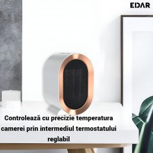 Aeroterma Electrica EDAR Mini Portabila - Cu Incalzire Rapida Si Reglaj Precis Al Temperaturii – Sigura, Silentioasa Si Efici... Aeroterma Electrica EDAR Mini Portabila - Cu Incalzire Rapida Si Reglaj Precis Al Temperaturii – Sigura, Silentioasa Si Efici...