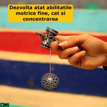 Kendama Profesionala SIKS Din Lemn Pentru Copii Si Adulti, Model Cu Design Lemn Crapat, 18 Cm, Joc de Indemanare, Culoare Neg... Kendama Profesionala SIKS Din Lemn Pentru Copii Si Adulti, Model Cu Design Lemn Crapat, 18 Cm, Joc de Indemanare, Culoare Neg...