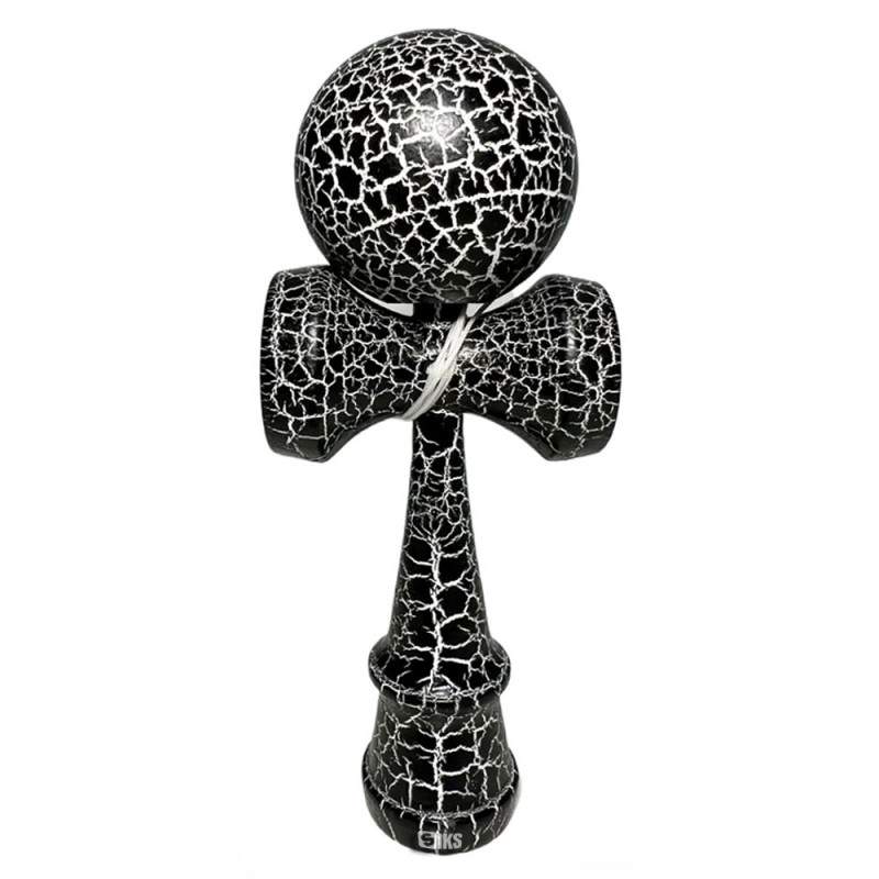Kendama Profesionala SIKS Din Lemn Pentru Copii Si Adulti, Model Cu Design Lemn Crapat, 18 Cm, Joc de Indemanare, Culoare Neg... Kendama Profesionala SIKS Din Lemn Pentru Copii Si Adulti, Model Cu Design Lemn Crapat, 18 Cm, Joc de Indemanare, Culoare Neg...