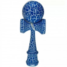 Kendama Profesionala SIKS Din Lemn Pentru Copii Si Adulti, Model Cu Design Lemn Crapat, 18 Cm, Joc de Indemanare, Culoare Alb...