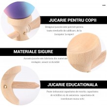 Kendama Profesionala EDAR Din lemn, Model X, Cu Bila Cauciucata Si Aderenta Rubber Grip, 18 cm, Joc de Indemanare si Coordona... Kendama Profesionala EDAR Din lemn, Model X, Cu Bila Cauciucata Si Aderenta Rubber Grip, 18 cm, Joc de Indemanare si Coordona...