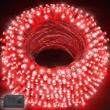 Instalatie De Craciun SIKS, Liniara 24 M, 300 LED-uri, Cu 8 Jocuri De Lumini, Pentru Interior Sau Spatii Exterioare Acoperite...