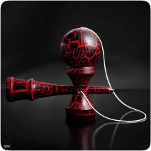Kendama Profesionala EDAR Din lemn, 18 cm, Joc de Indemanare si Coordonare Pentru Copii Si Adulti, Design Atractiv cu Model d...