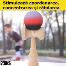 Kendama SIKS Model X, Profesionala, Din Lemn Pentru Copii Si Adulti, Bila Cauciucata, Rubber Grip, 18 cm, Joc De Indemanare, ... Kendama SIKS Model X, Profesionala, Din Lemn Pentru Copii Si Adulti, Bila Cauciucata, Rubber Grip, 18 cm, Joc De Indemanare, ...