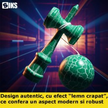 Kendama Profesionala SIKS Din Lemn Pentru Copii Si Adulti, Model Cu Design Lemn Crapat, 18 Cm, Joc de Indemanare, Culoare Alb... Kendama Profesionala SIKS Din Lemn Pentru Copii Si Adulti, Model Cu Design Lemn Crapat, 18 Cm, Joc de Indemanare, Culoare Alb...