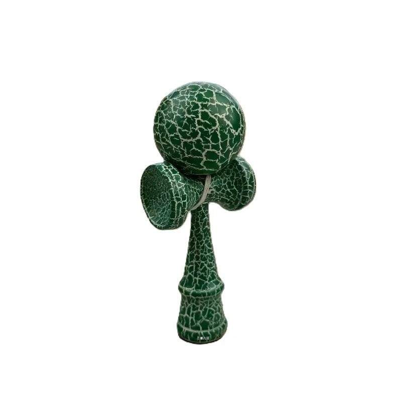 Kendama Profesionala EDAR Din lemn, 18 cm, Joc de Indemanare si Coordonare Pentru Copii Si Adulti, Design Atractiv cu Model d...
