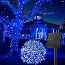 Instalatie Liniara Solara de Craciun EDAR, 30 m, 310 LED-uri Albastre, 8 Jocuri de Lumini, Fir Verde Inchis, Pentru Exterior,... Instalatie Liniara Solara de Craciun EDAR, 30 m, 310 LED-uri Albastre, 8 Jocuri de Lumini, Fir Verde Inchis, Pentru Exterior,...