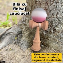 Kendama Model X SIKS, Profesionala, Din Lemn Pentru Copii Si Adulti, Bila Cauciucata, Rubber Grip, 18 cm, Joc De Indemanare, ...