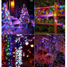 Instalatie Liniara Solara de Craciun EDAR, 30 m, 310 LED-uri Multicolore, 8 Jocuri de Lumini, Fir Verde Inchis, Pentru Exteri... Instalatie Liniara Solara de Craciun EDAR, 30 m, 310 LED-uri Multicolore, 8 Jocuri de Lumini, Fir Verde Inchis, Pentru Exteri...