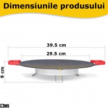 Plita Japoneza Rotunda Electrica SIKS Cu Manere Detasabile Si Alimentare La Priza, Wok, 30 cm, Antiaderenta, Gatire Fara Ulei... Plita Japoneza Rotunda Electrica SIKS Cu Manere Detasabile Si Alimentare La Priza, Wok, 30 cm, Antiaderenta, Gatire Fara Ulei...
