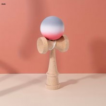 Kendama Profesionala EDAR Din lemn, Model X, Cu Bila Cauciucata Si Aderenta Rubber Grip, 18 cm, Joc de Indemanare si Coordona...