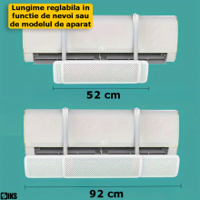 Deflector Aer Conditionat Extensibil SIKS, Cu Perforatii, Marime Universala Pentru Orice Aparat, Lungime 52-92 cm, Pozitie Re... Deflector Aer Conditionat Extensibil SIKS, Cu Perforatii, Marime Universala Pentru Orice Aparat, Lungime 52-92 cm, Pozitie Re...