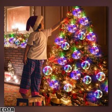 Instalatie De Craciun Tip Perdea Luminoasa EDAR, Pentru Interior, 5 Globuri Luminoase Si 5 Inele, Figurine Pentru Craciun, Jo... Instalatie De Craciun Tip Perdea Luminoasa EDAR, Pentru Interior, 5 Globuri Luminoase Si 5 Inele, Figurine Pentru Craciun, Jo...