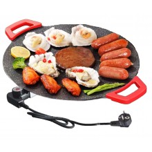 Plita Wok Electrica Japoneza EDAR cu Manere Detasabile, Diamentru 30 cm, Suprafata Antiaderenta, Reglaj Temperatura, Alimenta...