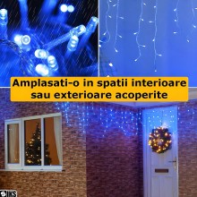 Instalatie Craciun Tip Turturi/Franjuri SIKS, 12 Metri, 320 Led-uri, Pentru Casa / Gradina / Gard, Cu 8 Jocuri De Lumini, Fra... Instalatie Craciun Tip Turturi/Franjuri SIKS, 12 Metri, 320 Led-uri, Pentru Casa / Gradina / Gard, Cu 8 Jocuri De Lumini, Fra...
