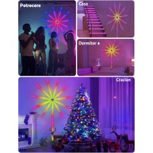 Banda LED Decorativa Smart EDAR, Efect Artificii RGB, Control Wi-Fi si Telecomanda, Sincronizare Muzica si Control Vocal, Ina... Banda LED Decorativa Smart EDAR, Efect Artificii RGB, Control Wi-Fi si Telecomanda, Sincronizare Muzica si Control Vocal, Ina...