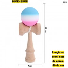 Kendama Profesionala EDAR Din lemn, Model X, Cu Bila Cauciucata Si Aderenta Rubber Grip, 18 cm, Joc de Indemanare si Coordona... Kendama Profesionala EDAR Din lemn, Model X, Cu Bila Cauciucata Si Aderenta Rubber Grip, 18 cm, Joc de Indemanare si Coordona...