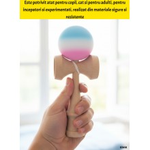 Kendama Profesionala EDAR Din lemn, Model X, Cu Bila Cauciucata Si Aderenta Rubber Grip, 18 cm, Joc de Indemanare si Coordona... Kendama Profesionala EDAR Din lemn, Model X, Cu Bila Cauciucata Si Aderenta Rubber Grip, 18 cm, Joc de Indemanare si Coordona...