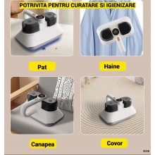 Aspirator Antiacarieni EDAR UV-C, HEPA, Ultrasunete, Fara Fir – Putere Mare, Curatare Profectunda Saltele, Eliminare Alergeni...
