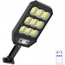 Lampa Solara Stradala LED EDAR, 279 LED-uri Puternice, Senzor de Lumina si Miscare, Unghi de Detectie 120°, IP65, Panou Solar...