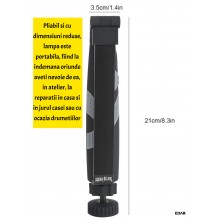 Lampa LED COB EDAR Portabila Cu Acumulator, Reglabila 360°, Magnetica, Cu Incarcare USB – Ideala Pentru Mecanici, Atelier, Ca... Lampa LED COB EDAR Portabila Cu Acumulator, Reglabila 360°, Magnetica, Cu Incarcare USB – Ideala Pentru Mecanici, Atelier, Ca...