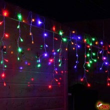 Instalatie Craciun Turturi SIKS, Lungime 5 M, 120 Led-uri, 8 Jocuri De Lumini, Exterior Acoperit/Interior, Fir Alb, Multicolor