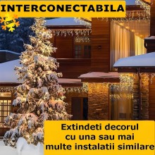 Instalatie Craciun Turturi SIKS, Ghirlanda Curgatoare, 12 M, 300 LED-uri, 8 Jocuri De Lumini, Franjuri, Exterior/Interior, Fi... Instalatie Craciun Turturi SIKS, Ghirlanda Curgatoare, 12 M, 300 LED-uri, 8 Jocuri De Lumini, Franjuri, Exterior/Interior, Fi...