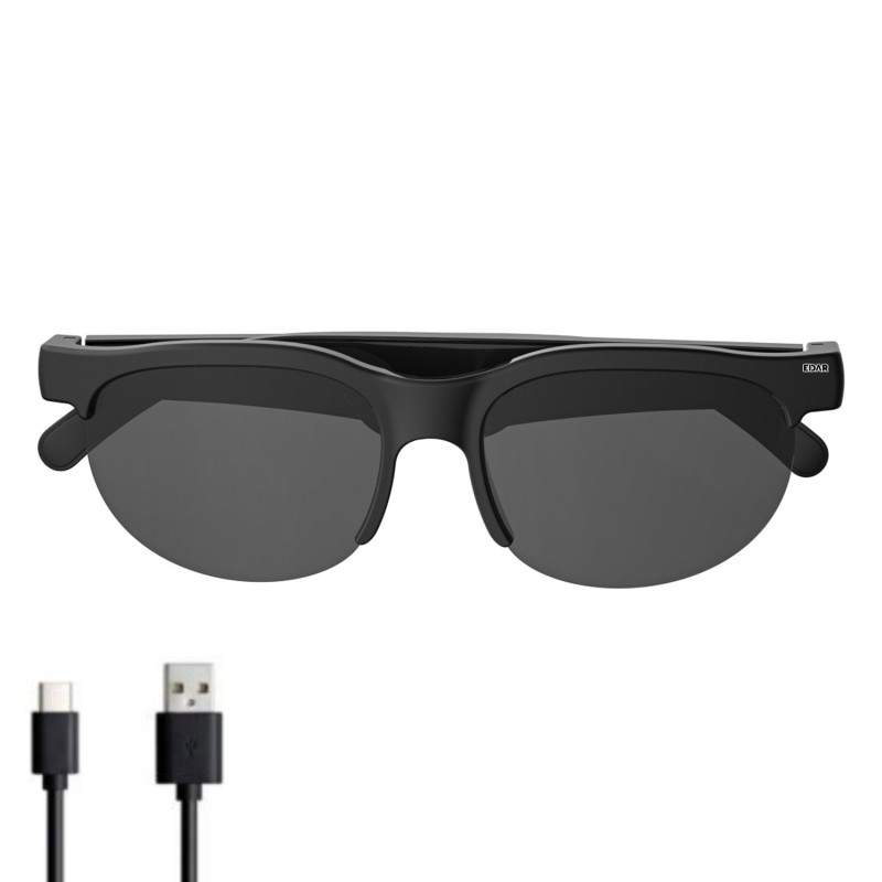 Ochelari de soare Bluetooth EDAR cu casti HIFI, sunet stereo, protectie UV si control prin butoane – Negru Ochelari de soare Bluetooth EDAR cu casti HIFI, sunet stereo, protectie UV si control prin butoane – Negru