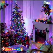 Instalatie De Craciun LED Liniara SIKS, Cu 300 De LED -uri , 20 Metri Lungime, Alimentare Priza, Fir Verde Inchis, Multicolor Instalatie De Craciun LED Liniara SIKS, Cu 300 De LED -uri , 20 Metri Lungime, Alimentare Priza, Fir Verde Inchis, Multicolor
