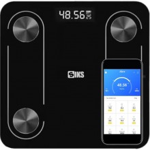 Cantar Electronic Inteligent De Baie SIKS Ecran De Sticla Securizata, Suporta Maxim 180 Kg, Electronic Cu Aplicatie Smart, Co...