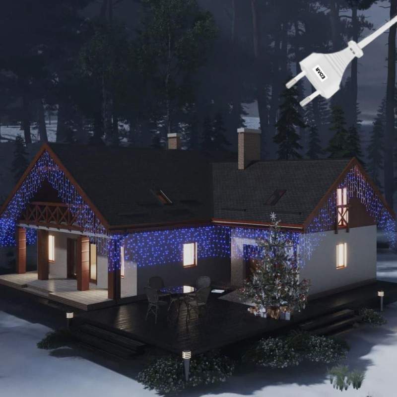 Instalatie LED De Craciun EDAR, Franjuri Luminoase 6m x 1m, 8 Functii De Iluminare, Interconectabila, Decor Casa, Foisor Si G... Instalatie LED De Craciun EDAR, Franjuri Luminoase 6m x 1m, 8 Functii De Iluminare, Interconectabila, Decor Casa, Foisor Si G...
