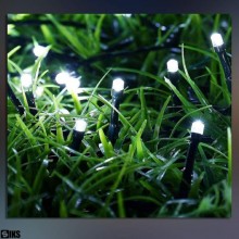 Instalatie De Craciun Liniara Solara SIKS Cu Telecomanda Pentru Exterior / Interior, 50 m, 500 LED-uri, Cu 8 Jocuri De Lumini...