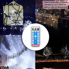 Instalatie Liniara Solara de Craciun EDAR, 50 m, 500 LED-uri Alb Rece, Telecomanda, 8 Jocuri de Lumini, Fir Verde Inchis, Pen... Instalatie Liniara Solara de Craciun EDAR, 50 m, 500 LED-uri Alb Rece, Telecomanda, 8 Jocuri de Lumini, Fir Verde Inchis, Pen...